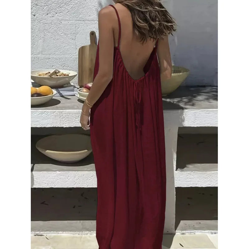Women's Strapless Maxi Dress